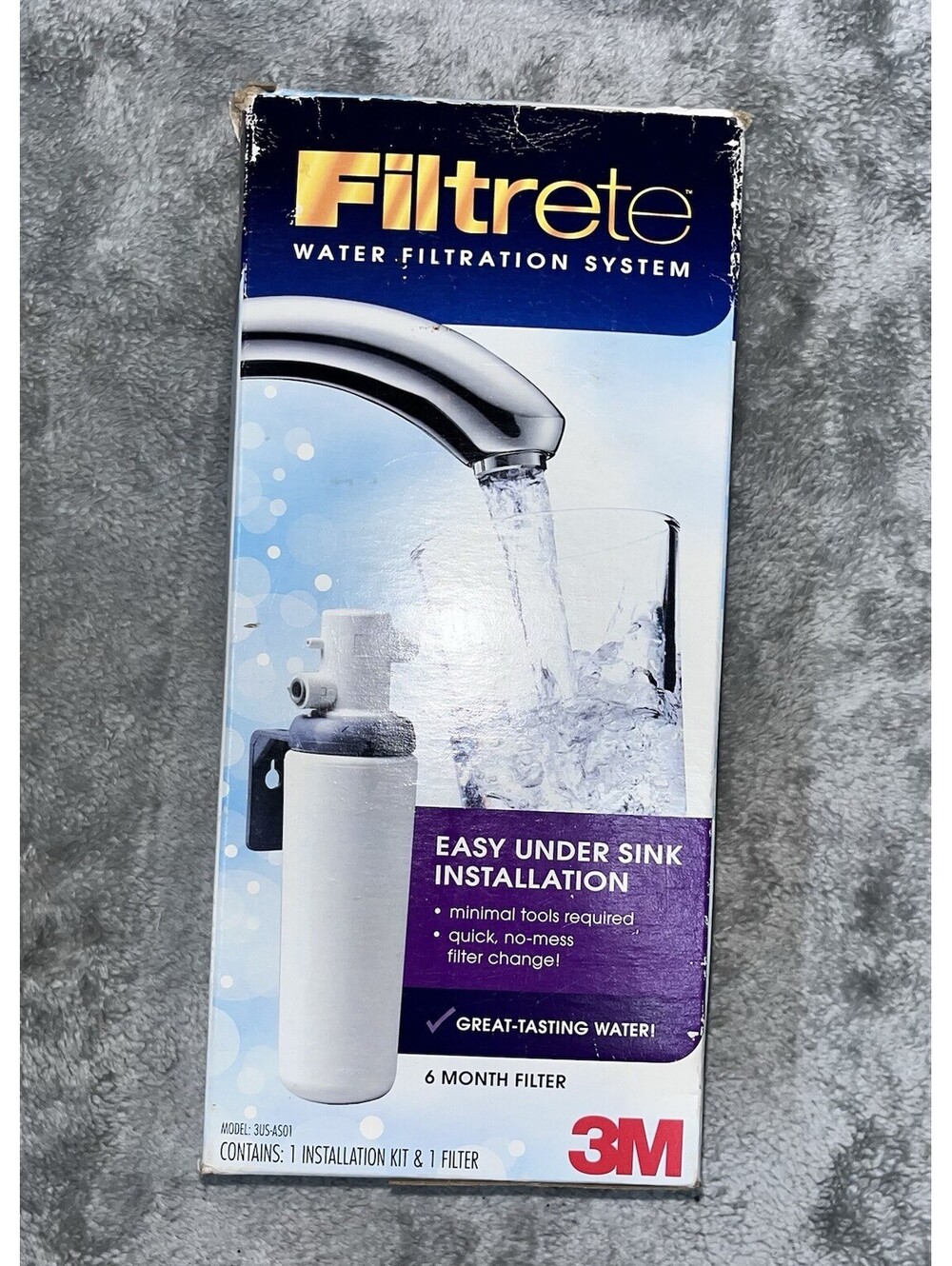 Filtrete Filter Advanced Under Sink Quick Change H2O Filtration System 3USAS01